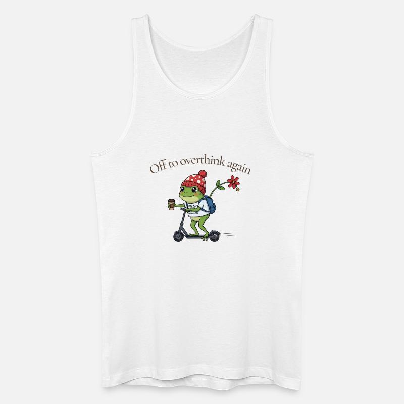 Toad-ally caffeinated Frosch - Männer Bio Tank Top - Weiß