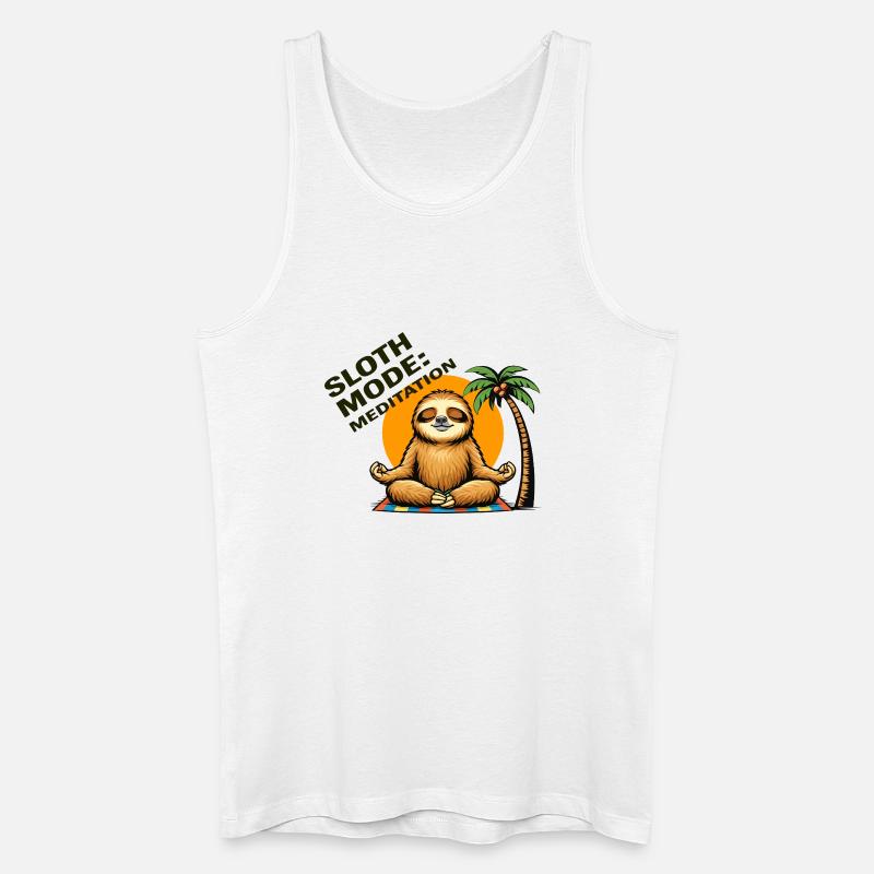 Trägheitsmodus-Meditation - Männer Bio Tank Top - Weiß