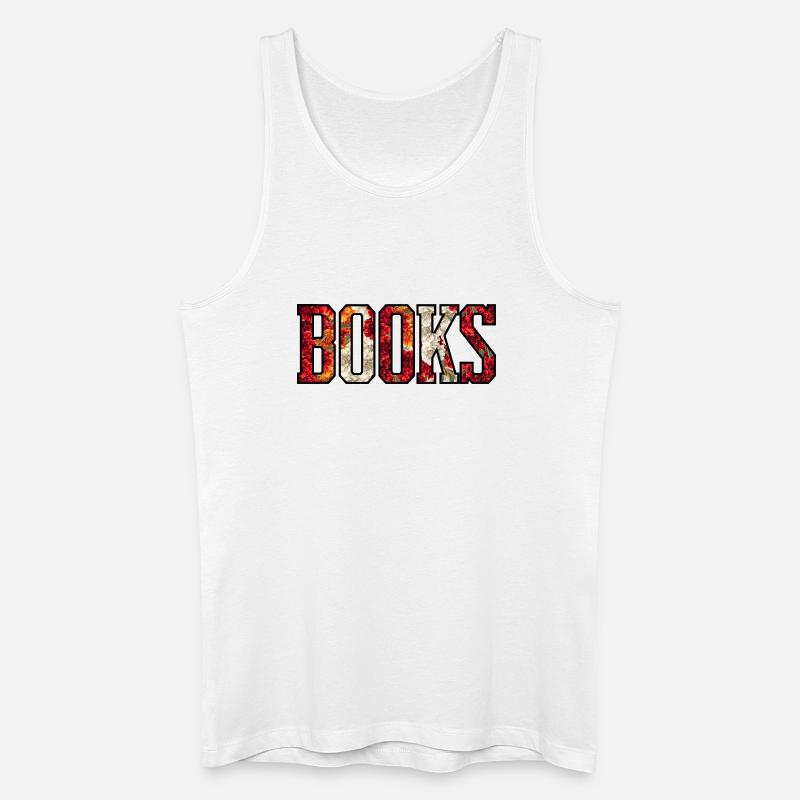 Blütenbuchstaben-Design - Männer Bio Tank Top - Weiß
