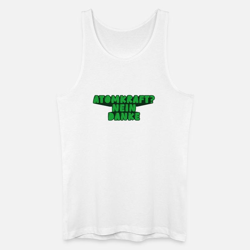 Atomkraft? Nein danke - Männer Bio Tank Top - Weiß