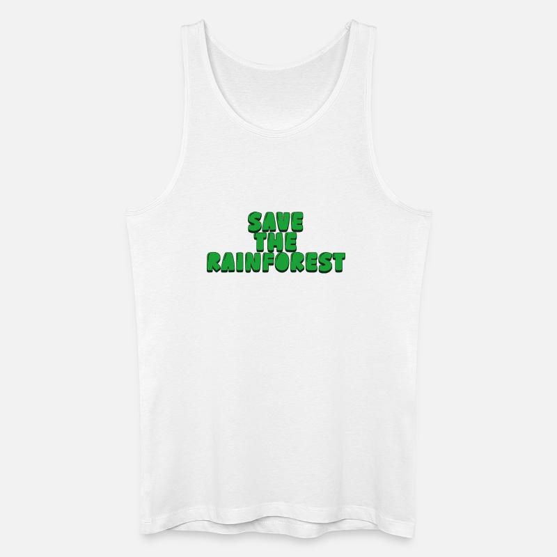 save the rainforest - Männer Bio Tank Top - Weiß