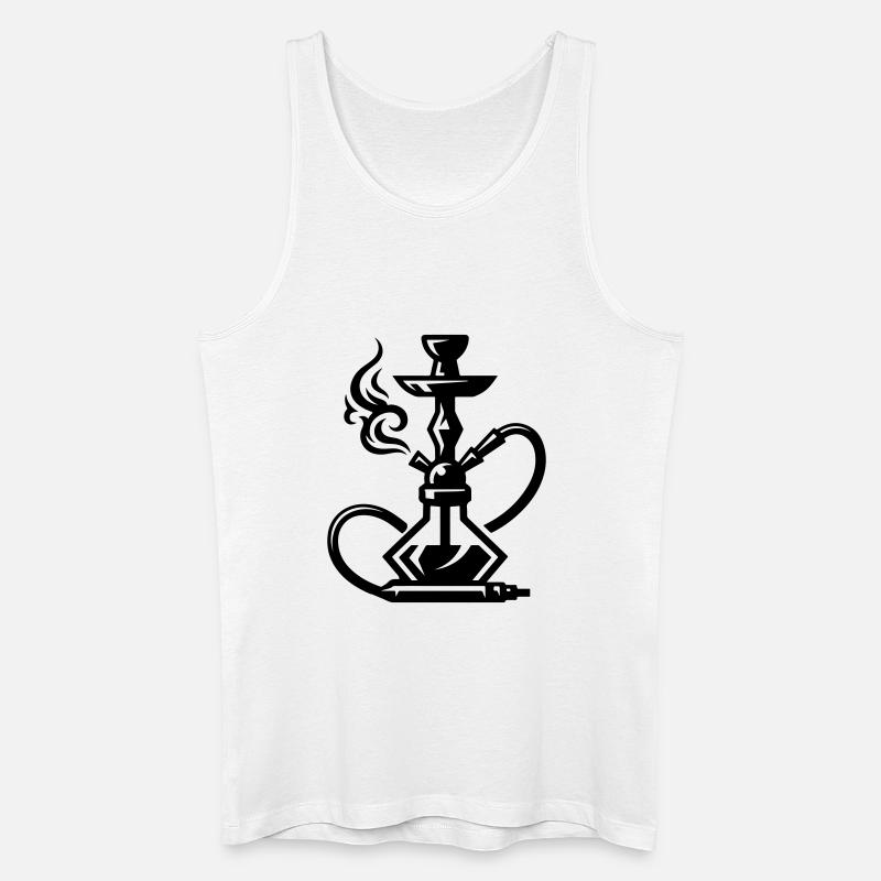 Shisha Hookah - Männer Bio Tank Top - Weiß