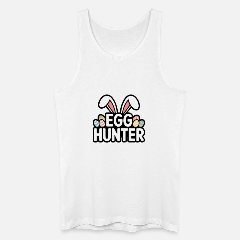 Egg Hunter Bunny – Conception de Pâques - Débardeur bio Homme - blanc