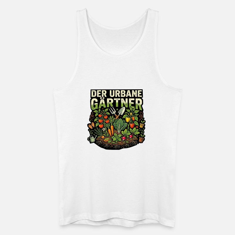 Gärtner Garten Gemüse - Männer Bio Tank Top - Weiß