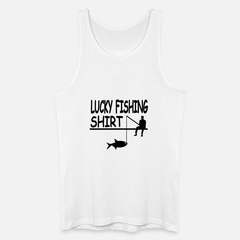Angeln - Männer Bio Tank Top - Weiß