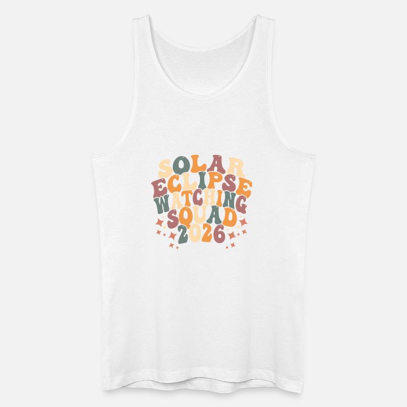 Solar Eclipse Squad 2026 - Männer Bio Tank Top - Weiß