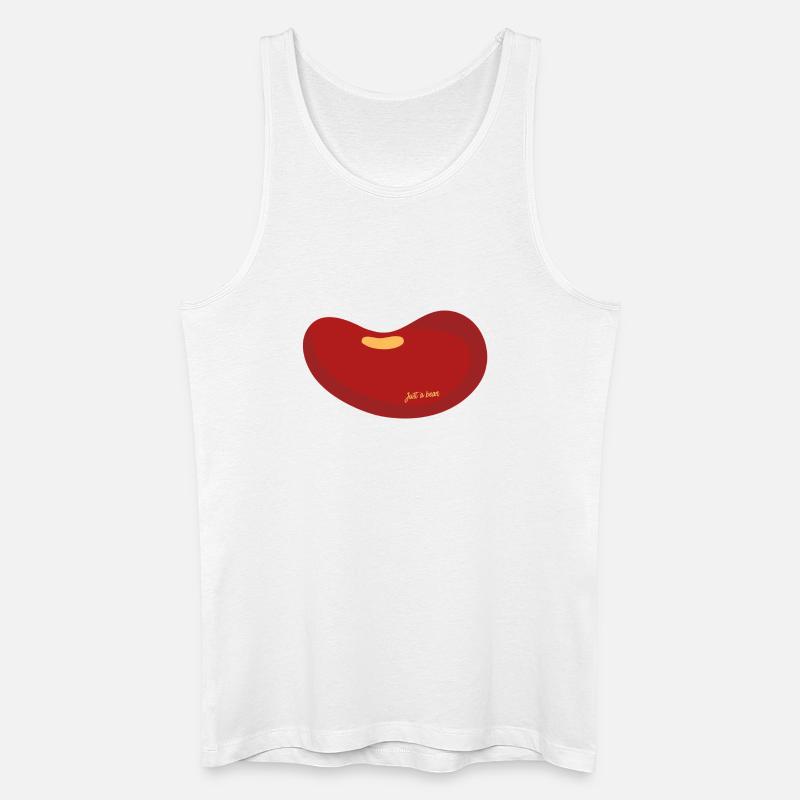 Nur eine Bohne - Männer Bio Tank Top - Weiß