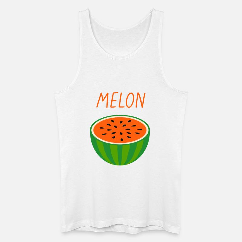Melone Wassermelone Frische Sommerfrucht - Männer Bio Tank Top - Weiß