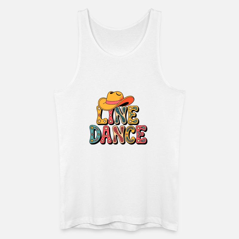 Live Dance Retro - Männer Bio Tank Top - Weiß