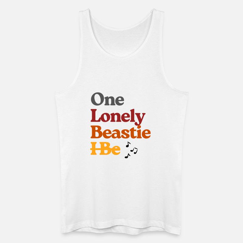 Ein einsames Biest-Tee Art - Männer Bio Tank Top - Weiß