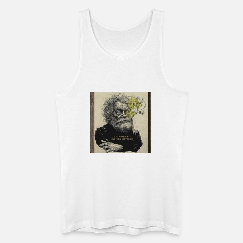Der_Gedankenblitz-2 - Männer Bio Tank Top - Weiß