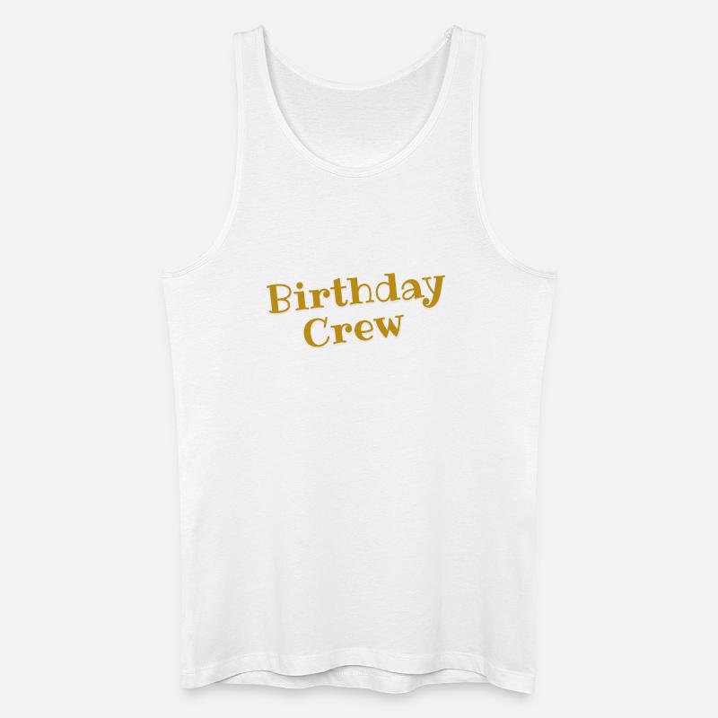 Birthday Crew  - Männer Bio Tank Top - Weiß
