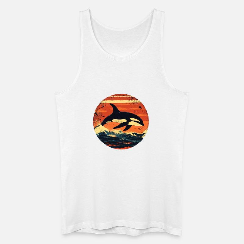 Orca - Männer Bio Tank Top - Weiß