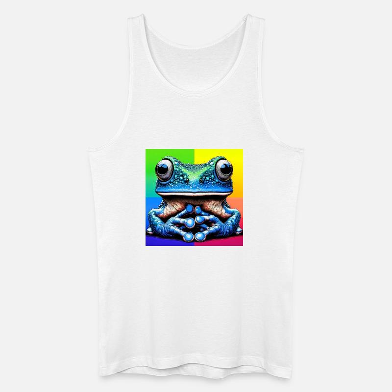 Frosch - Männer Bio Tank Top - Weiß