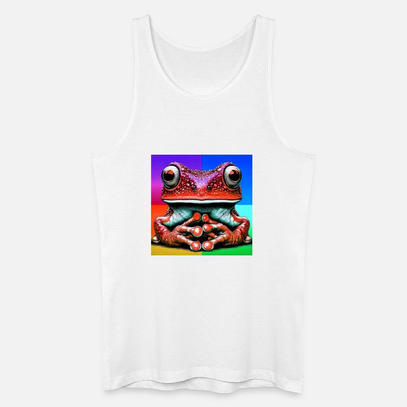 Frosch - Männer Bio Tank Top - Weiß