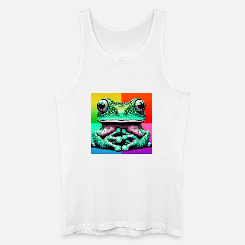 Frosch - Männer Bio Tank Top - Weiß