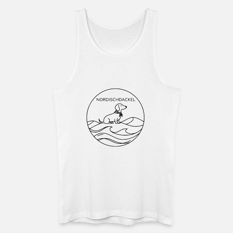 nordischdackel - Männer Bio Tank Top - Weiß