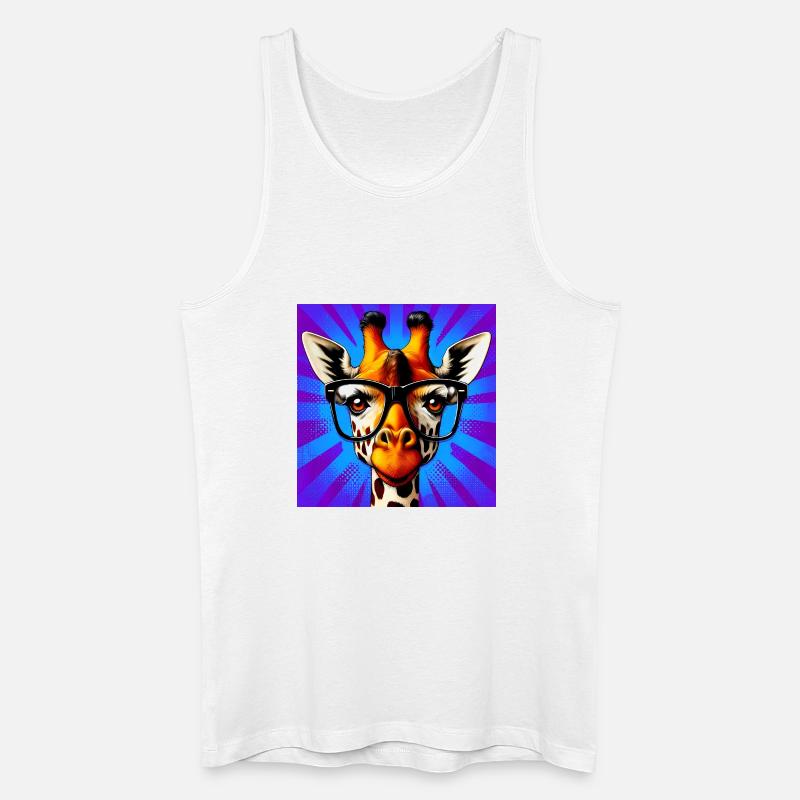 Giraffe - Männer Bio Tank Top - Weiß