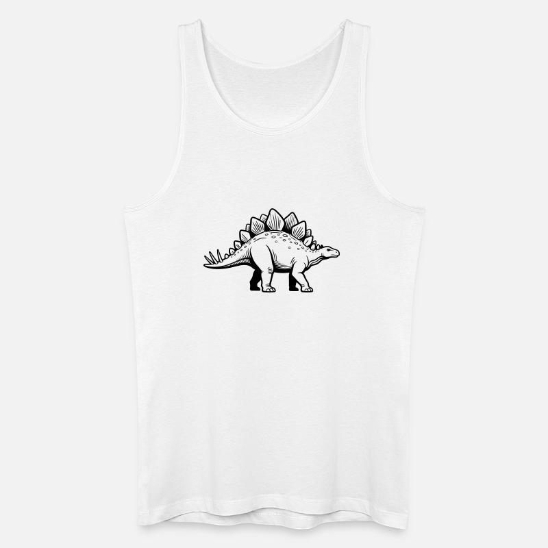 Stegosaurus - Men’s Organic Tank Top - white