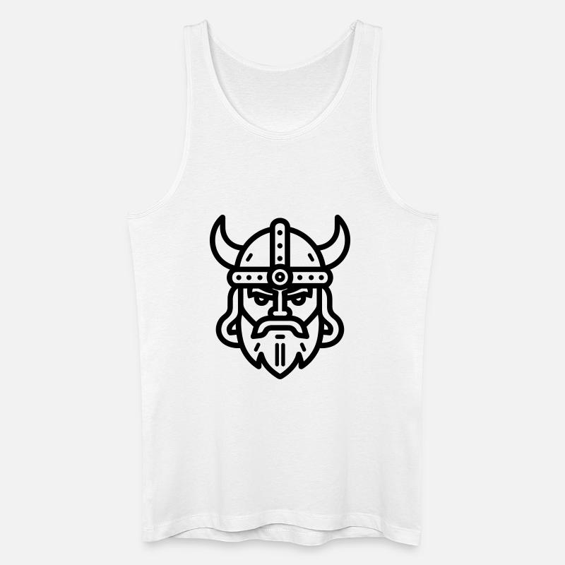 Wikinger - Männer Bio Tank Top - Weiß