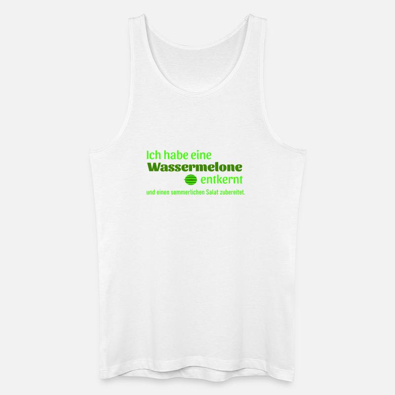 Wassermelone entkernt  - Männer Bio Tank Top - Weiß