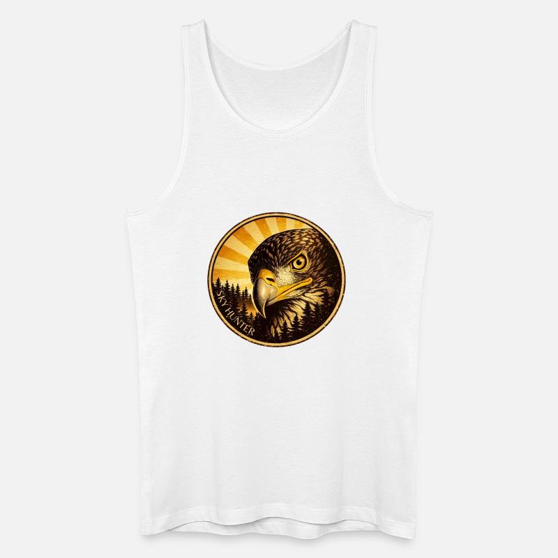 Adler Eagle SKY HUNTER - Männer Bio Tank Top - Weiß