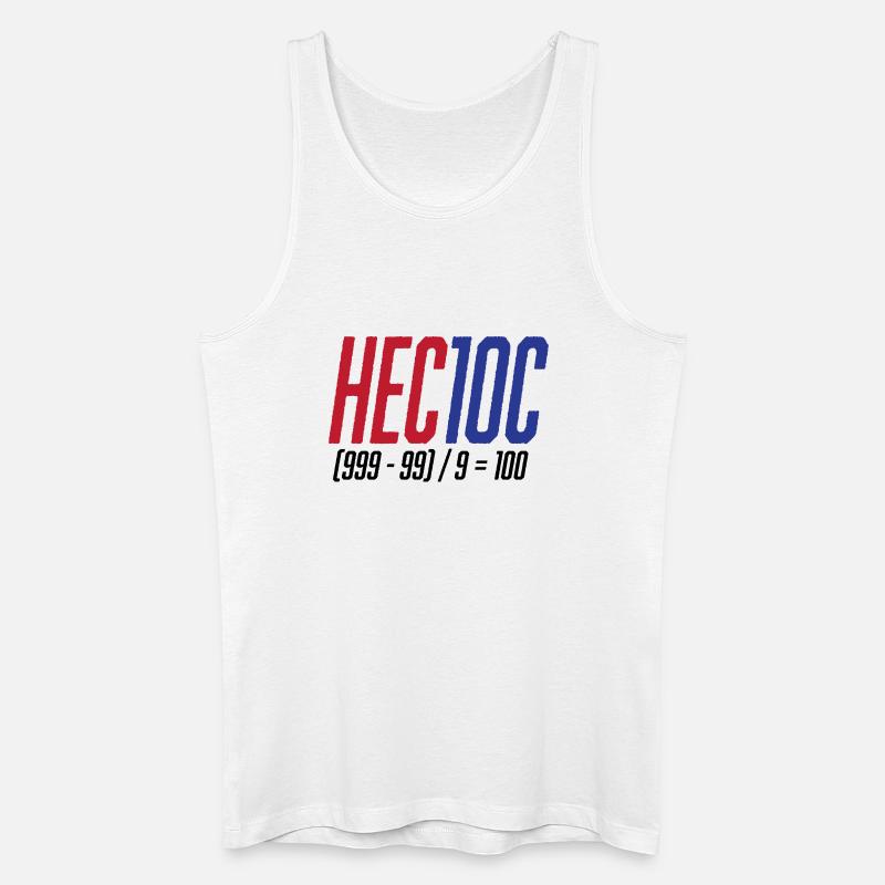 Hectoc Kopfrechenspiel, Mathe - Männer Bio Tank Top - Weiß