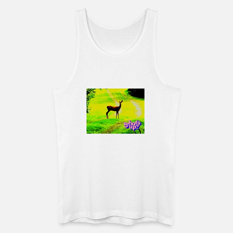 Was gibt's? - Männer Bio Tank Top - Weiß