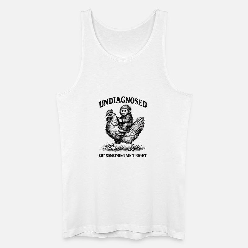 Not diagnosed, but something is wrong - Men’s Organic Tank Top - white