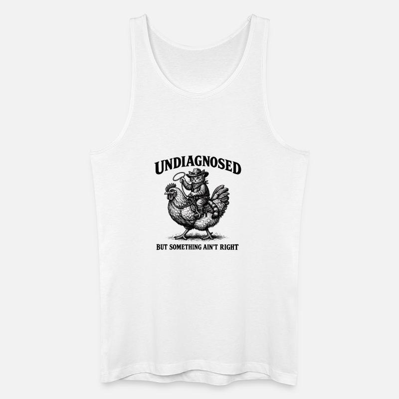 Not diagnosed, but something is wrong - Men’s Organic Tank Top - white