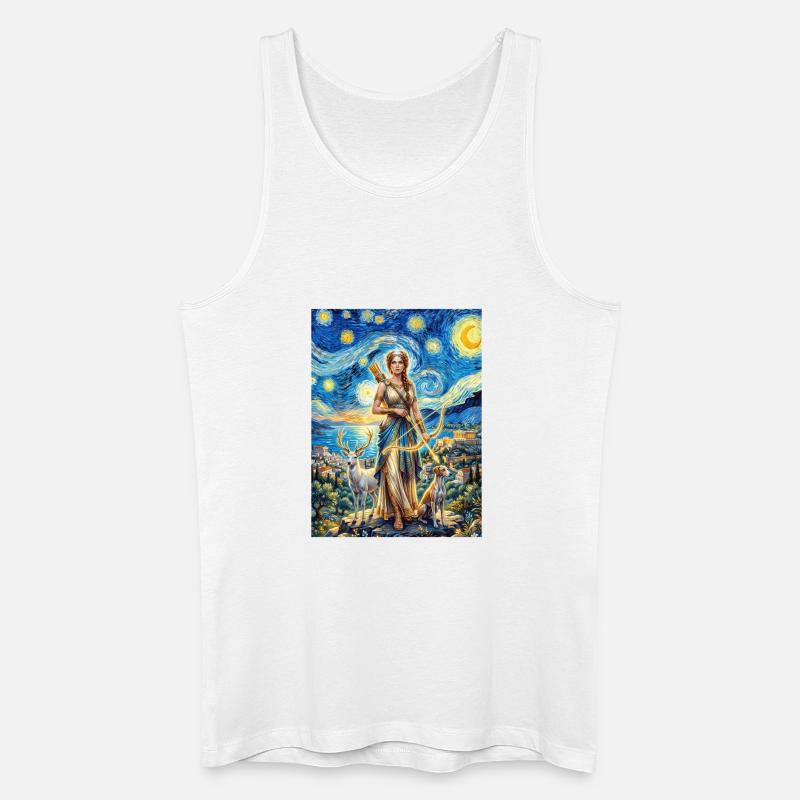 Artemis Sternennacht - Männer Bio Tank Top - Weiß