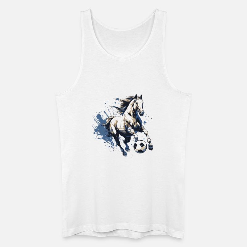Squadra di calcio a cavallo - Canotta ecologica da uomo - bianco
