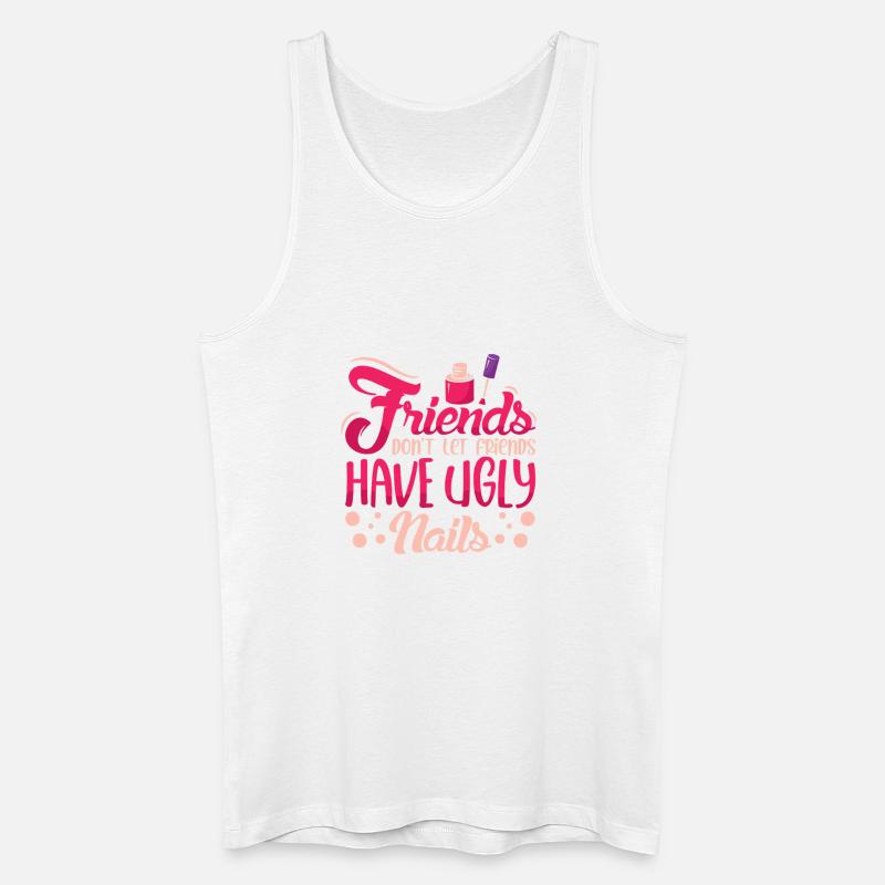 Nageldesigner Nageldesignerin Kosmetik Nagelstudio - Männer Bio Tank Top - Weiß