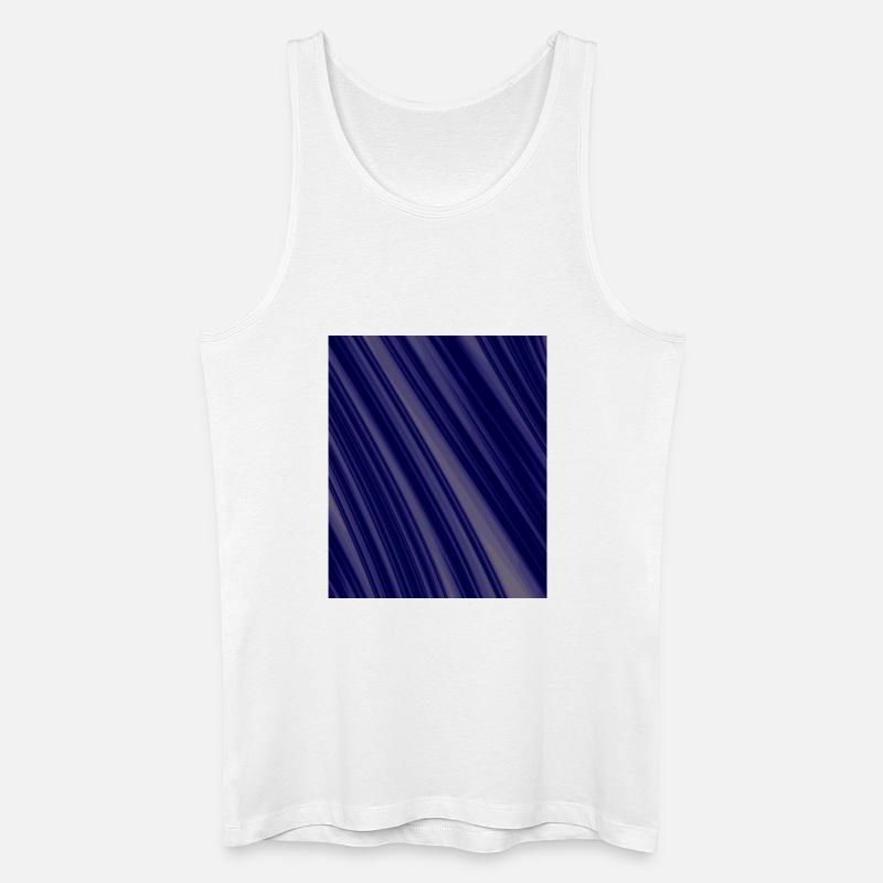 Navy Diagonal Structures - Men’s Organic Tank Top - white