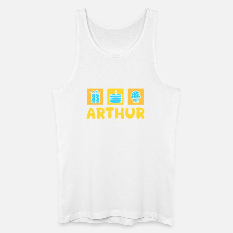 Arthur als Geschenk - Männer Bio Tank Top - Weiß
