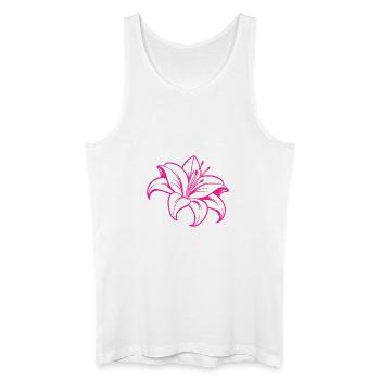 Fleur de lys - Débardeur bio Homme - blanc - Devant