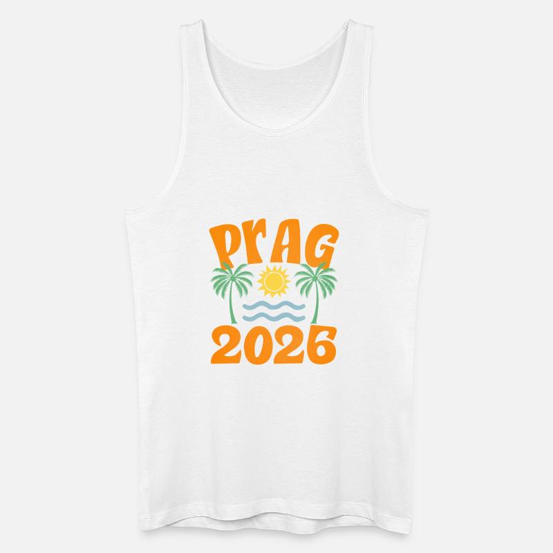 Prag 2026 - Männer Bio Tank Top - Weiß