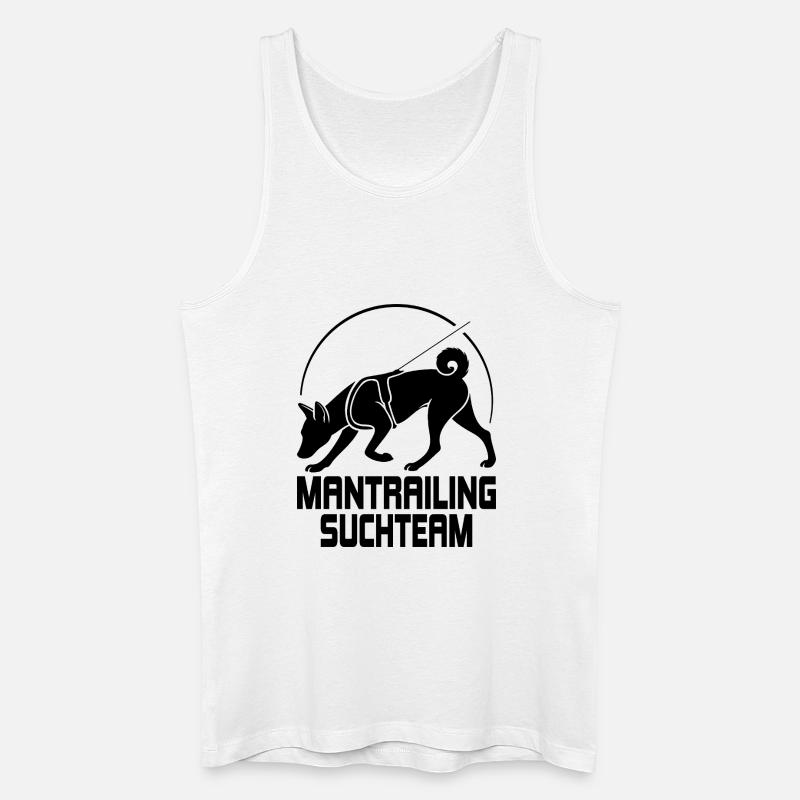 Basenji Mantrailing Suchteam Hunde Wilsigns - Männer Bio Tank Top - Weiß