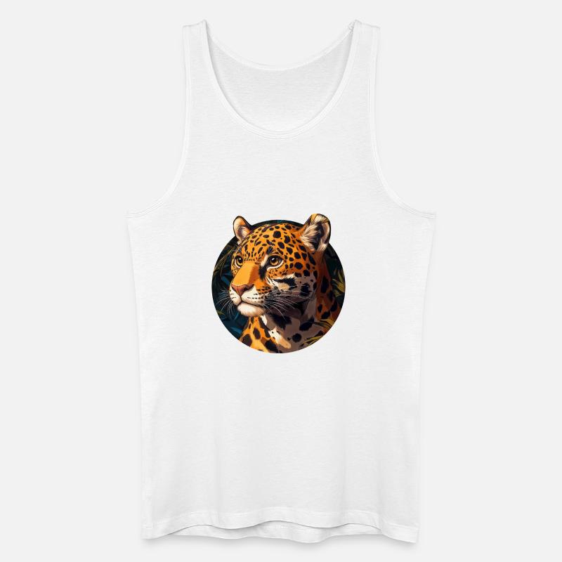 Design de Jaguar - Männer Bio Tank Top - Weiß