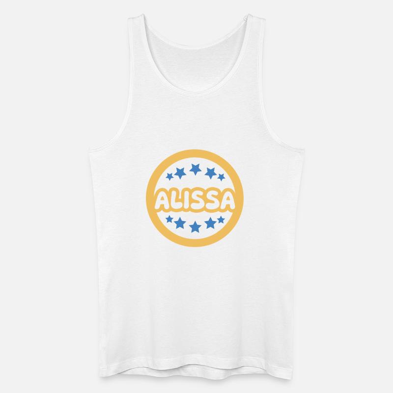 Geschenk Alissa - Männer Bio Tank Top - Weiß