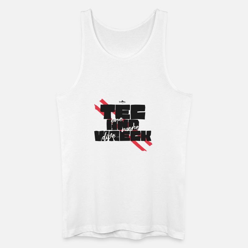 Tec & Wreck Scuba Diving Technical Diver - Men’s Organic Tank Top - white