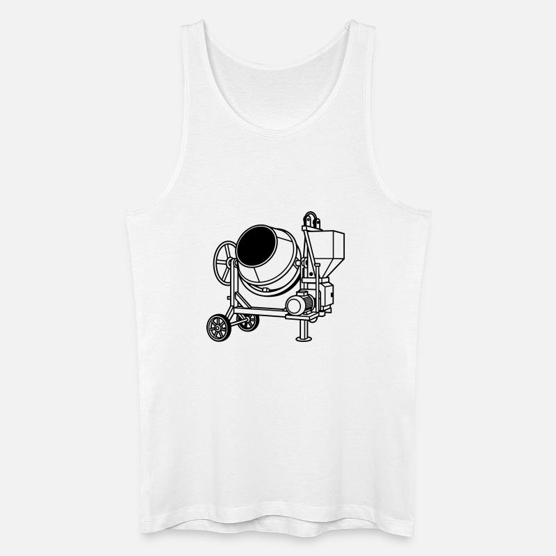 cement drum - Men’s Organic Tank Top - white