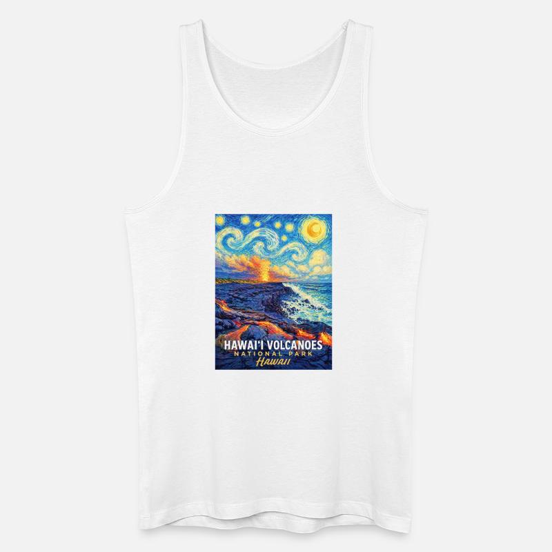 Hawaii Vulkan National Park - Männer Bio Tank Top - Weiß