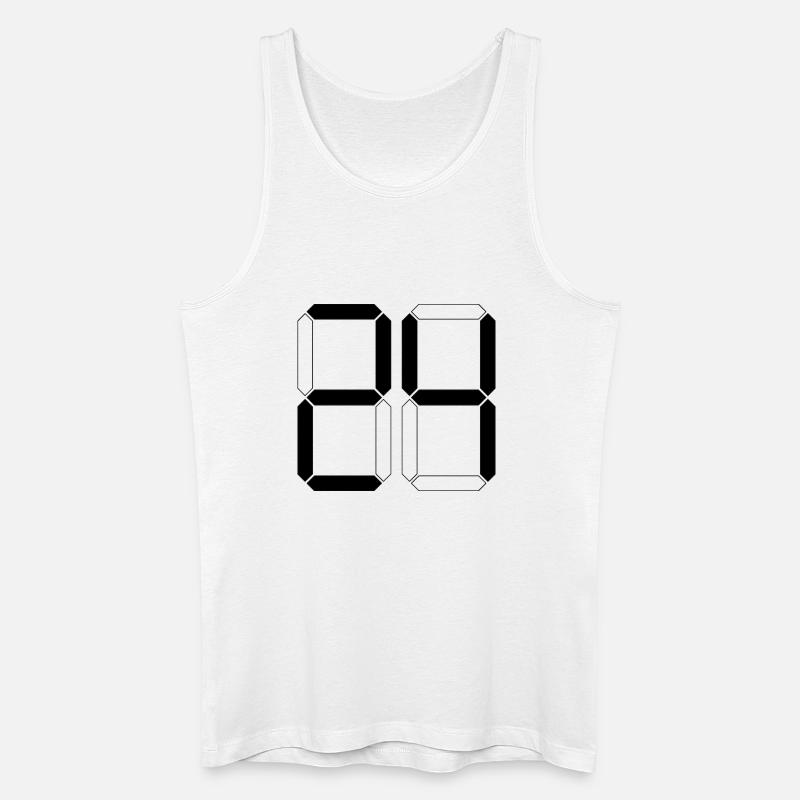 NUMMER 24 Vierundzwanzig Geschenk Digital - Männer Bio Tank Top - Weiß