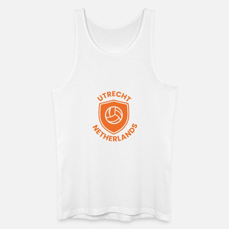 Utrecht Volleyball Shield - Männer Bio Tank Top - Weiß