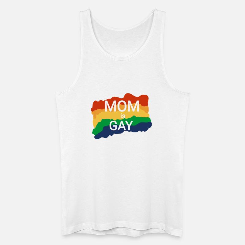 Lesbisch Mutter zum Mutterwürdigkeiten  - Männer Bio Tank Top - Weiß