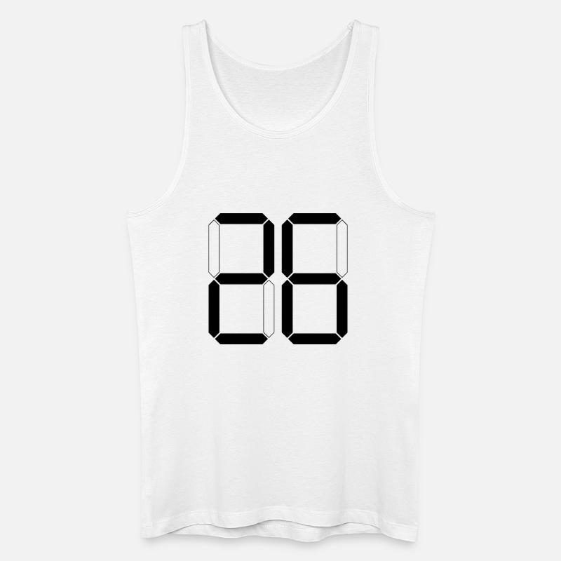 NUMMER 26 Sechsundzwanzig Geschenk Digital - Männer Bio Tank Top - Weiß