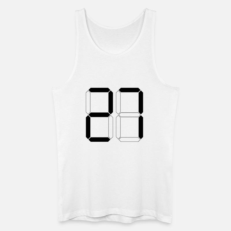 NUMMER 27 Siebenundzwanzig Geschenk Digital - Männer Bio Tank Top - Weiß