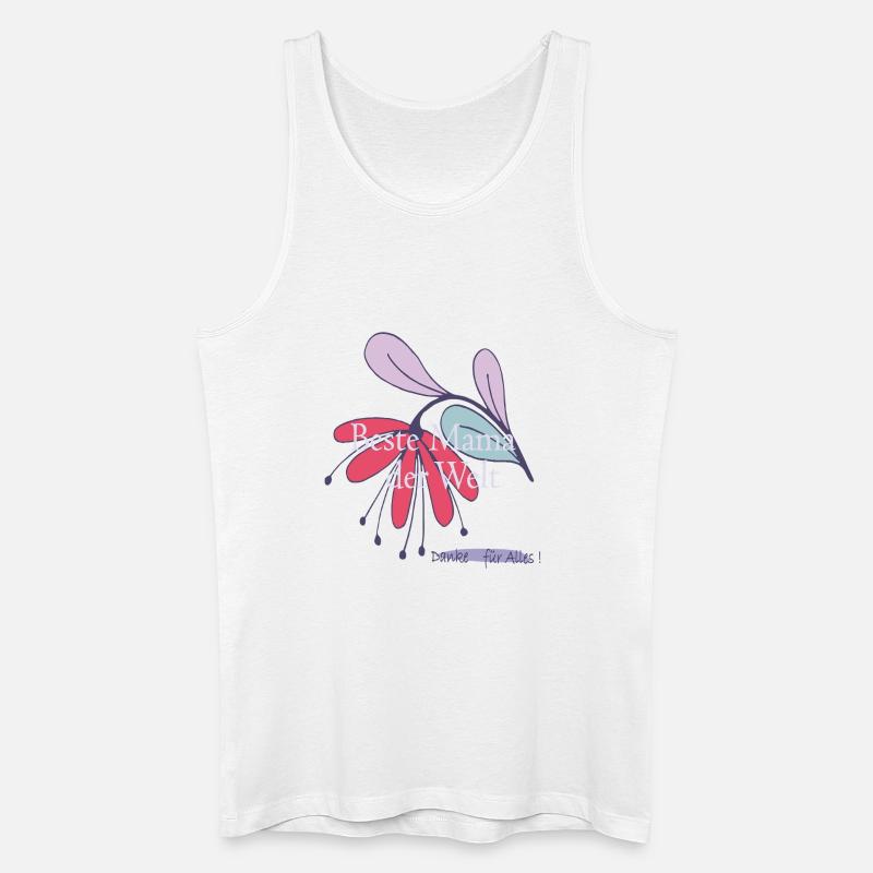 Beste Mama der Welt  - Männer Bio Tank Top - Weiß
