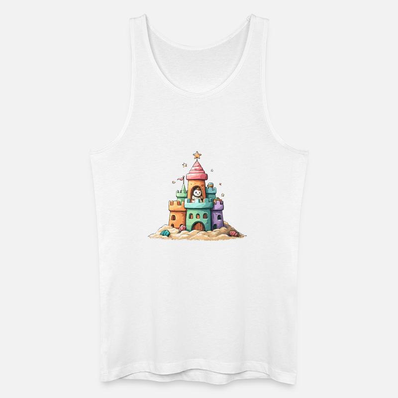 Sandkastenstern Abenteuer - Männer Bio Tank Top - Weiß